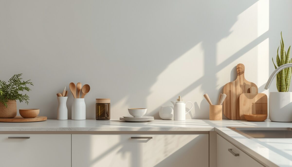 porządek na blatach w domu po 50 uporządkowany blat kuchenny