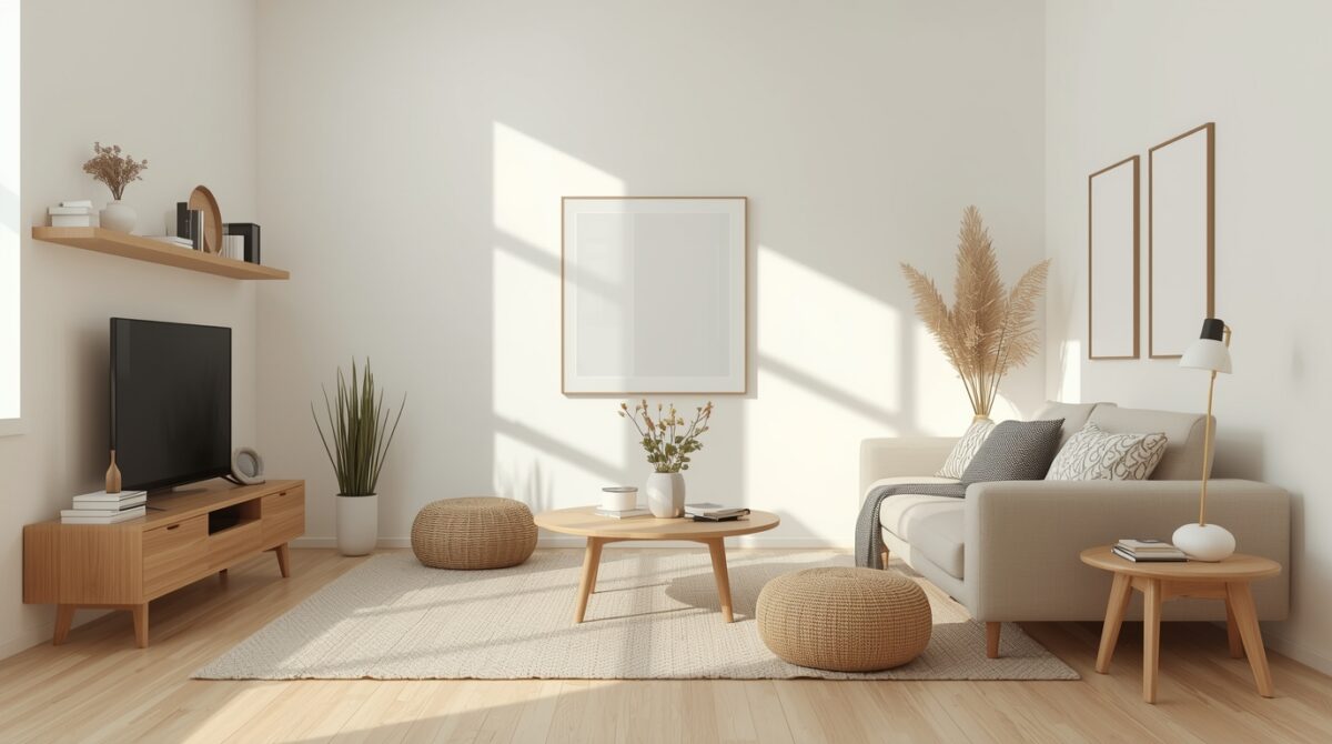 spokojne czyste wnętrze pokoju