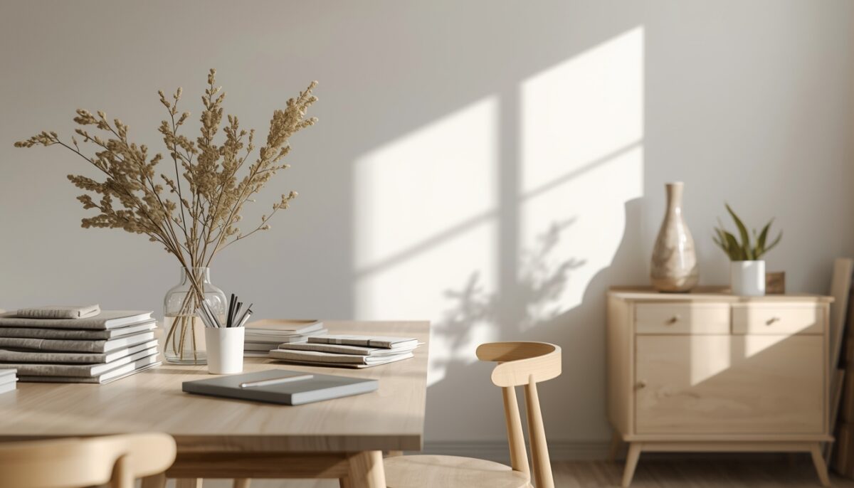 co zrobić z rzeczami nie wiem gdzie położyć bałagan na stole w jasnym wnętrzu